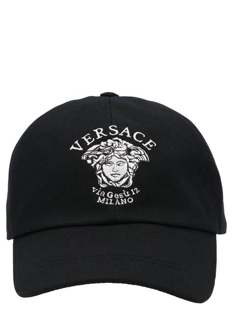 versace medusa logo baseball cap